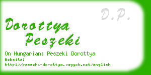 dorottya peszeki business card